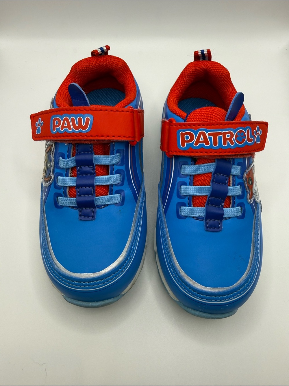 Paw Patrol Blue and Red Kids Light-Up Sneakers